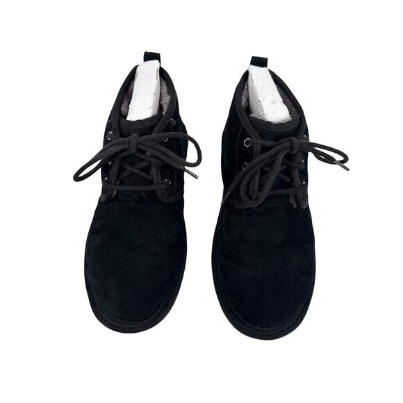 UGG Neumel Boots‎ Mens 8 Black Suede Lace-Up 3236 Lined main image 7